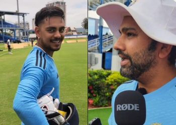 "Kya chahiye tereko?" Ishan Kishan asked Rohit Sharma if he had a birthday gift, and Rohit replied, "Birthday gift tu de bhai 100 run karke."