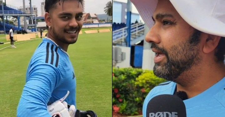 "Kya chahiye tereko?" Ishan Kishan asked Rohit Sharma if he had a birthday gift, and Rohit replied, "Birthday gift tu de bhai 100 run karke."