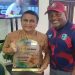 At Queen's Park Cricket Club, Sunil Gavaskar is honored by West Indies legend Brian Lara. 6 At Queen's Park Cricket Club, Sunil Gavaskar is honored by West Indies legend Brian Lara.