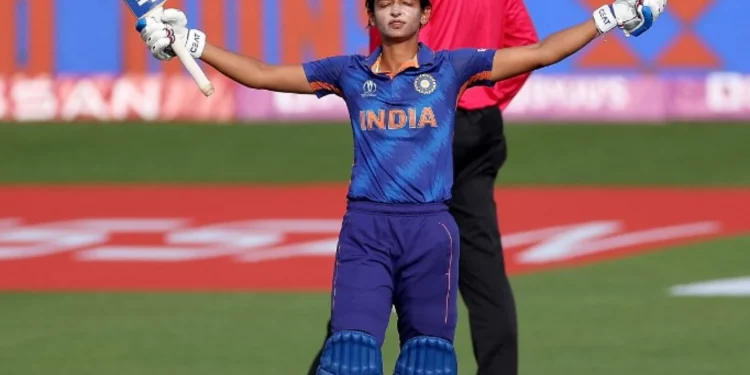 Harmanpreet kaur will be penalized with a 75% match fee fine and four demerit points.