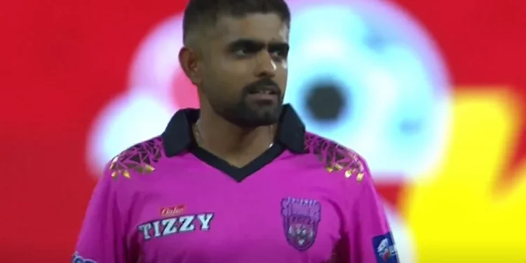 In the opening game of the competition, a Babar Azam devotee draws notice.