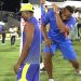 MLC 2023: After MI New York defeated TSK, Kieron Pollard performed Dwayne Bravo's "airplane" celebration. 6 MLC 2023: After MI New York defeated TSK, Kieron Pollard performed Dwayne Bravo's "airplane" celebration.