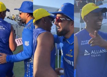 MLC 2023: In a funny exchange, Rashid Khan jump-scares Dwayne Bravo