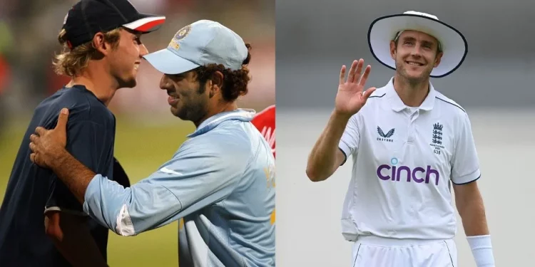 Yuvraj Singh wishes England pacer Stuart Broad luck as he announces his retirement from cricket, saying, "Take a bow Stuart Broad."