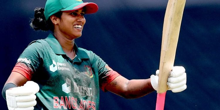BAN-W vs. IND-W: Fargana Hoque of Bangladesh becomes the first woman to make a century for her nation in ODIs. 1 BAN-W vs. IND-W: Fargana Hoque of Bangladesh becomes the first woman to make a century for her nation in ODIs.