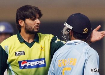 Shahid Afridi remembers his on-field conflicts with Gautam Gambhir as being "a different character."