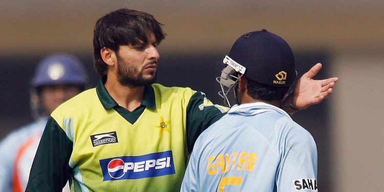 Shahid Afridi remembers his on-field conflicts with Gautam Gambhir as being "a different character." 1 Shahid Afridi remembers his on-field conflicts with Gautam Gambhir as being "a different character."