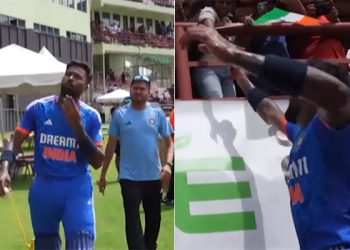 WI vs. IND 2023: Hardik Pandya's heartwarming gesture following the third Twenty20 match triumph 3 WI vs. IND 2023: Hardik Pandya's heartwarming gesture following the third Twenty20 match triumph