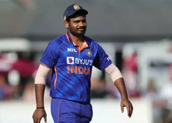 Sanju Samson is a guest of honor during the Dublin premiere of the Rajinikanth-starring film Jailer.