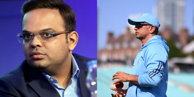 After India's disappointing performance, Jay Shah reportedly contacted Rahul Dravid in the West Indies. 1 After India's disappointing performance, Jay Shah reportedly contacted Rahul Dravid in the West Indies.