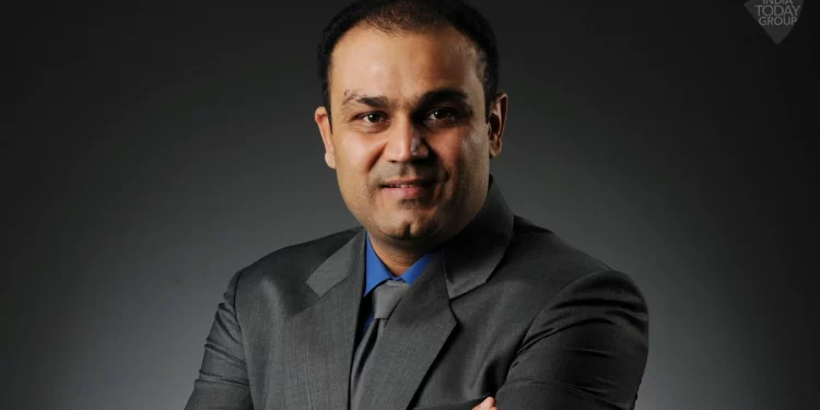In the 2023 ODI World Cup, Virender Sehwag predicts Rohit Sharma will score the most runs. 1 In the 2023 ODI World Cup, Virender Sehwag predicts Rohit Sharma will score the most runs.