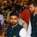 Shaheen Afridi praises the kind greeting Indian supporters have given the Pakistani team since their arrival in Hyderabad, saying, "Great welcome so far." 7 Shaheen Afridi praises the kind greeting Indian supporters have given the Pakistani team since their arrival in Hyderabad, saying, "Great welcome so far."