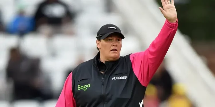 The County Championship's first female umpire will be Sue Redfern. 1 The County Championship's first female umpire will be Sue Redfern.
