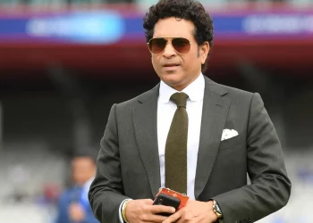 Sachin Tendulkar receives a Golden Ticket for the ODI World Cup 2023 from BCCI Secretary Jay Shah.