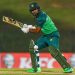 Fakhar Zaman's difficulties persist as he is struck out by a pearler from Pramod Madushan in the 2023 Asia Cup match against Sri Lanka. 6 Fakhar Zaman's difficulties persist as he is struck out by a pearler from Pramod Madushan in the 2023 Asia Cup match against Sri Lanka.