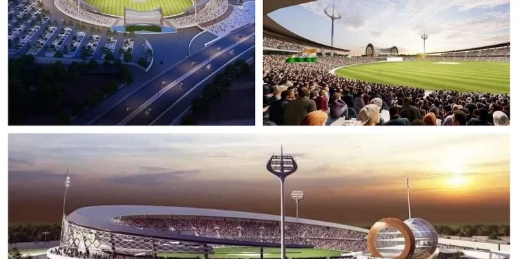 In Varanasi, PM Narendra Modi dedicates a $451 million cricket stadium with a Lord Shiva motif.