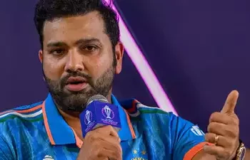 Rohit Sharma begins by saying, "You can't get too far ahead of yourself," regarding the home team winning the World Cup.