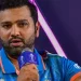 Rohit Sharma cuts off a reporter when they inquire about the contentious boundary count decision, saying, "It's not my job." 6 Rohit Sharma cuts off a reporter when they inquire about the contentious boundary count decision, saying, "It's not my job."