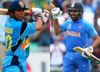 ODI World Cup 2023: Rohit Sharma receives a ton of plaudits from Sachin Tendulkar for his record-breaking century. 3 ODI World Cup 2023: Rohit Sharma receives a ton of plaudits from Sachin Tendulkar for his record-breaking century.