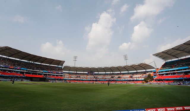 2023 ODI World Cup venue Hyderabad stadium would have 1500 police personnel on duty and 360 CCTV cameras. 1 2023 ODI World Cup venue Hyderabad stadium would have 1500 police personnel on duty and 360 CCTV cameras.