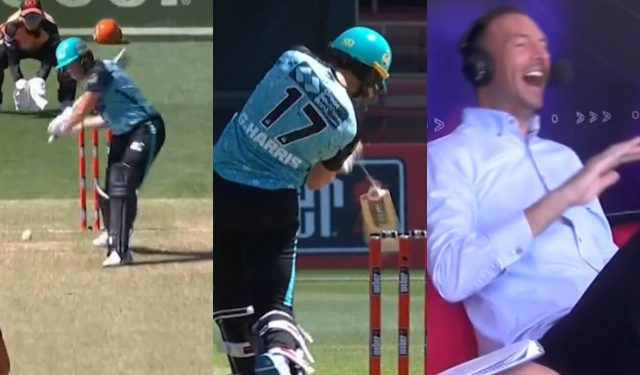 WBBL 2023: Grace Harris of the Brisbane Heats hits a six with a broken bat 1 WBBL 2023: Grace Harris of the Brisbane Heats hits a six with a broken bat