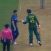 I feel bad for him and the English boys.- In front of Mark Wood, Heinrich Klaasen apologizes for his raucous celebration. 7 I feel bad for him and the English boys.- In front of Mark Wood, Heinrich Klaasen apologizes for his raucous celebration.
