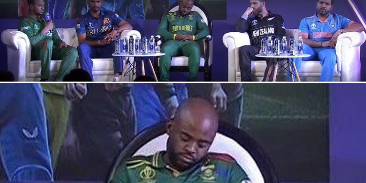 I'm sorry, I didn't sleep, I blame the camera angle: Temba Bavuma