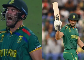 Aiden Markram smacked Matheesha Pathirana for 26 runs on his way to the fastest hundred in World Cup history. 3 Aiden Markram