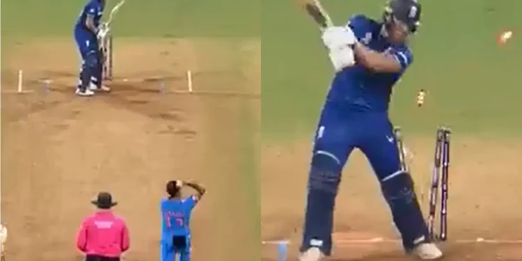 Ben Stokes and Jonny Bairstow are dismissed by Mohammed Shami in consecutive deliveries during the 2023 ODI World Cup, shocking England. 1 Ben Stokes and Jonny Bairstow are dismissed by Mohammed Shami in consecutive deliveries during the 2023 ODI World Cup, shocking England.