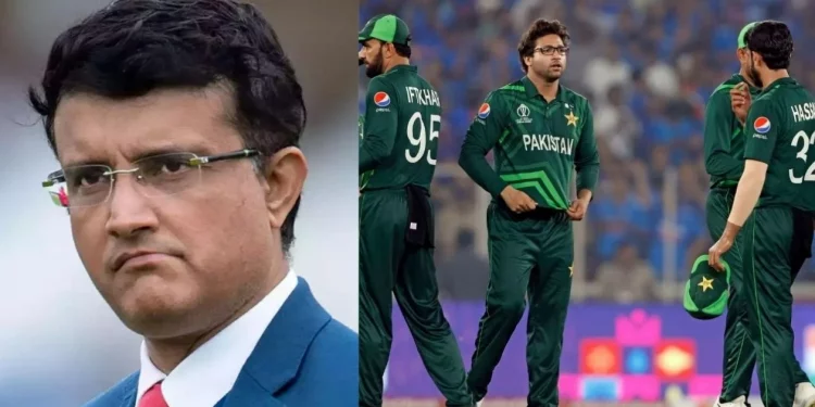 After Pakistan's defeat to India, Sourav Ganguly criticizes their batting, saying, "This team can't handle the pressure."