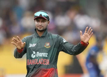 Why is Shakib Al Hasan not participating in game 17 of the ICC World Cup 2023 vs India?