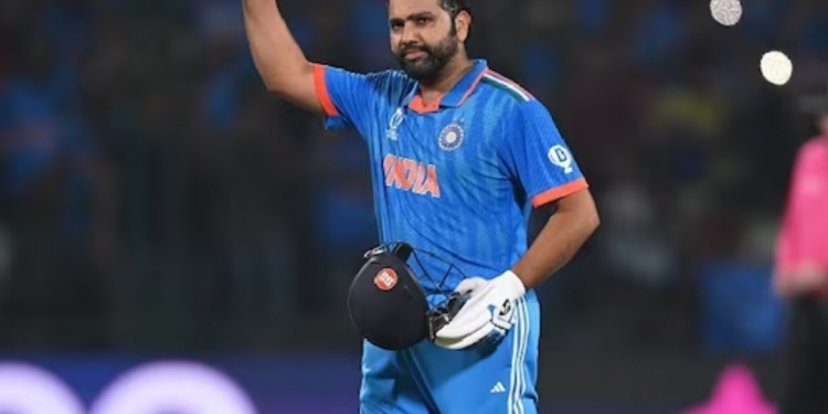 Rohit Sharma's record-breaking World Cup performance draws praise on Twitter.