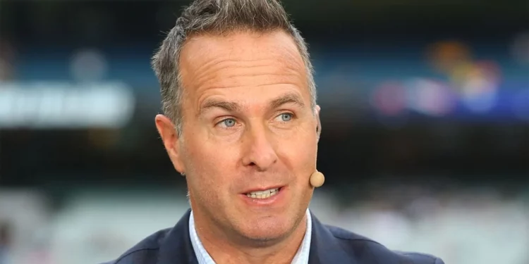 Michael Vaughan forecasts his semi-finalists for the ODI World Cup 2023, leaving out Australia. 1 Michael Vaughan forecasts his semi-finalists for the ODI World Cup 2023, leaving out Australia.
