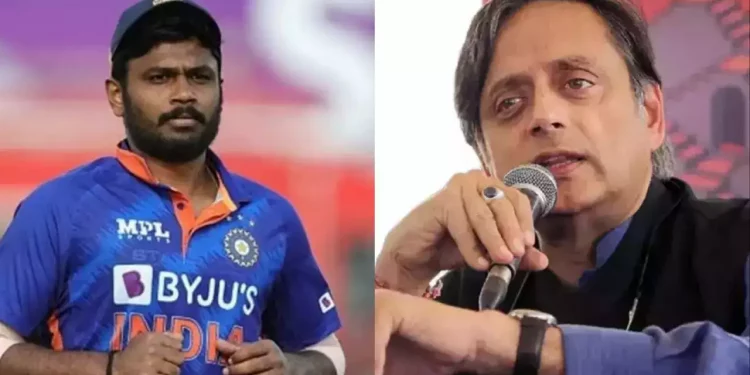 Shashi Tharoor is upset about Sanju Samson's exclusion from the Australia T20Is. 1 Shashi Tharoor