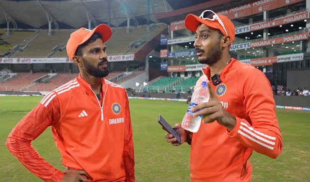 Ruturaj Gaikwad accepts Axar Patel's special challenge to deliver the match report in 60 seconds for IND vs. AUS. 1 Ruturaj Gaikwad accepts Axar Patel's special challenge to deliver the match report in 60 seconds for IND vs. AUS.