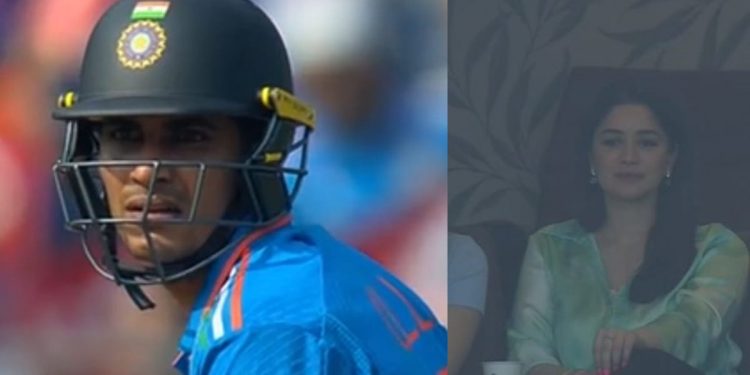 ODI World Cup 2023: Shubman Gill's parents and Sara Tendulkar watch the match at Wankhede Stadium in the semifinals