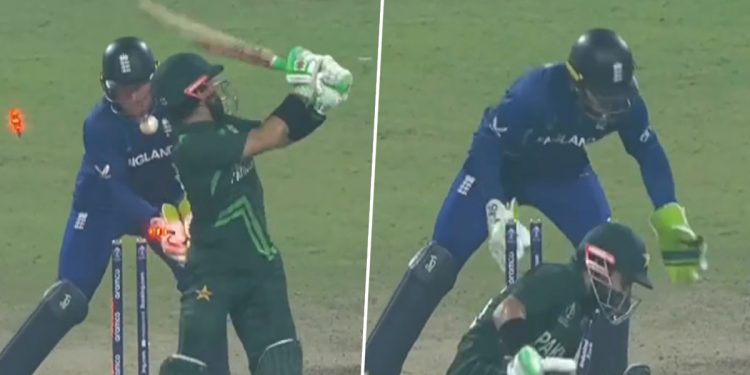 CWC 2023: Mohammad Rizwan's funny 'bowled' punishment during ENG vs PAK clash sends internet in splits 1 Mohammad Rizwan