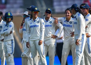 In a one-off test between India and England women, who said what?