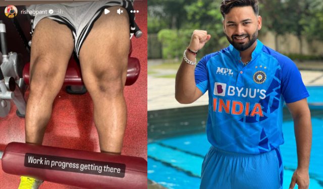 After his vehicle accident a year ago, Rishabh Pant posts a photo of his scar while working out. 1 Rishabh Pant posts a photo of his scar while working out