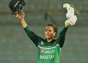 In the ICC Women's ODI Player Rankings, Sidra Ameen leaps.