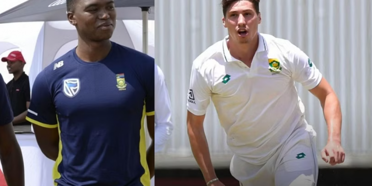 Lungi Ngidi praises colleague Nandre Burger for his outstanding Test debut, saying, "I mean, who doesn't like a burger?" 1 Lungi Ngidi praises colleague Nandre Burger for his outstanding Test debut, saying, "I mean, who doesn't like a burger?"