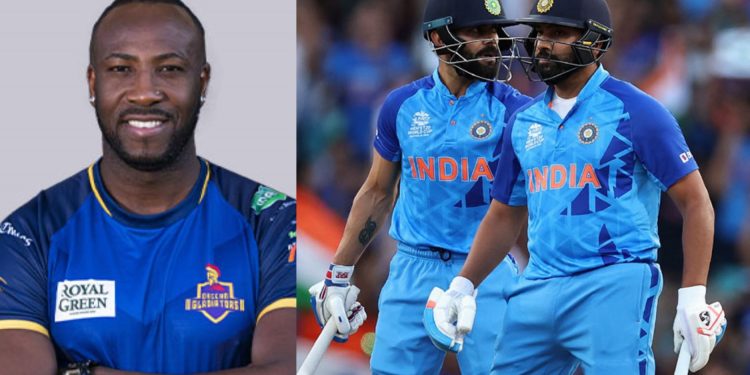 Andre Russell said, "It would be madness" when Virat Kohli and Rohit Sharma were left off the T20 World Cup 2024 roster. 1 Andre Russell said, "It would be madness" when Virat Kohli and Rohit Sharma were left off the T20 World Cup 2024 roster.