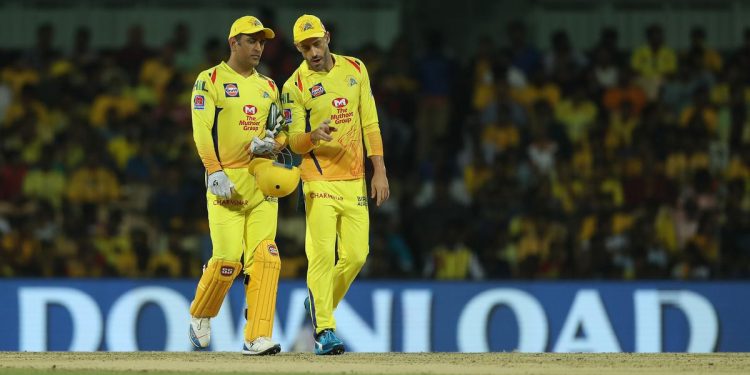 "My greatest learning curve," Faf du Plessis says of his time spent playing for the Chennai Super Kings under MS Dhoni. 1 Faf du Plessis says of his time spent playing for the Chennai Super Kings under MS Dhoni.