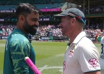 David Warner was heard greeting Pakistani players with "inshallah mashallah."
