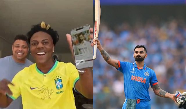 When his picture appears on IShowSpeed and the video goes viral, Ronaldo Nazario recognizes Virat Kohli right away. 1 When his picture appears on IShowSpeed and the video goes viral, Ronaldo Nazario recognizes Virat Kohli right away.