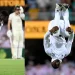 AUS vs. WI: Kevin Sinclair draws attention with his "double backflip" celebration after claiming Usman Khawaja's wicket. 7 AUS vs. WI: Kevin Sinclair draws attention with his "double backflip" celebration after claiming Usman Khawaja's wicket.
