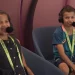 Andrew Symonds' children adorn the SCG commentary box.