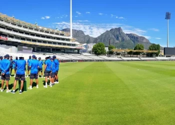 Prior to South Africa-India, a green-tinged surface draws attention. Test of Cape Town