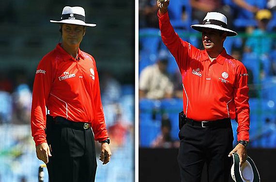 Aleem Dar and Simon Taufel lead the panel of match officials for ILT20 2024. 1 Aleem Dar and Simon Taufel lead the panel of match officials for ILT20 2024.