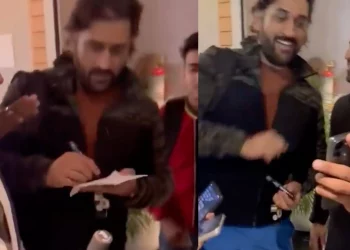 MS Dhoni refusing to sign an autograph for a fan goes viral